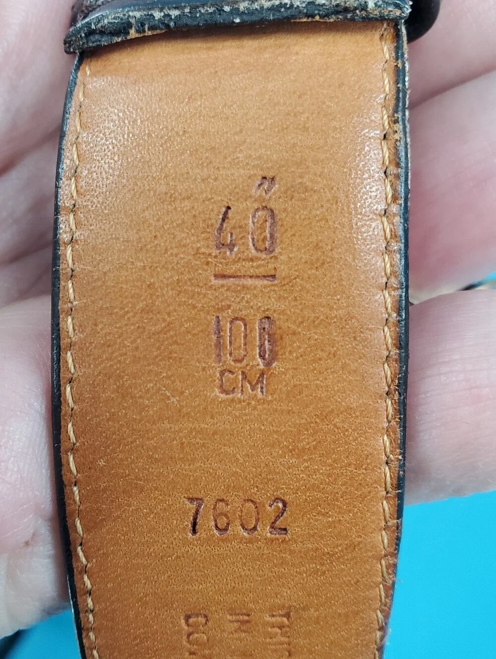Coach brown leather belt 40